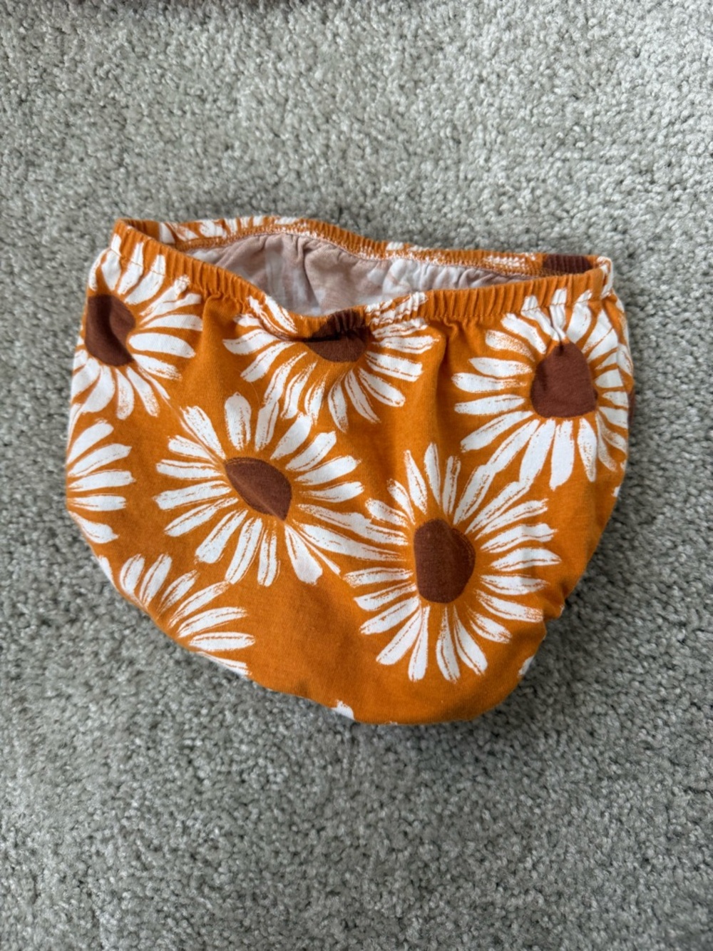 Carter's Orange Sunflower Two-Piece Diaper Cover Set - Picture 4 of 5